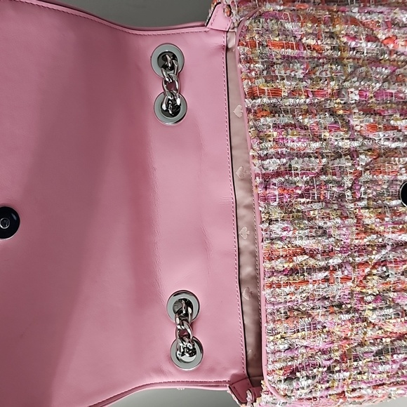 Kate Spade Pink and Orange Tweed Crossbody Bag - Picture 7 of 12